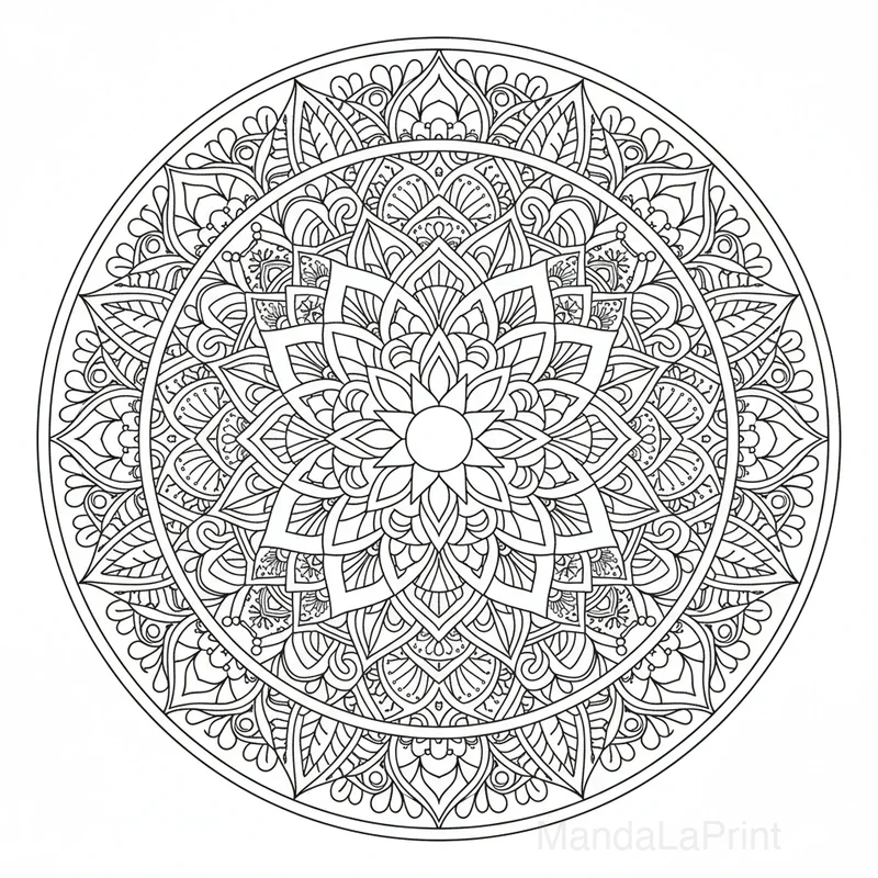 Mandala Fleur de Lotus #42