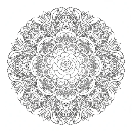 Mandala Fleur de Lotus #17