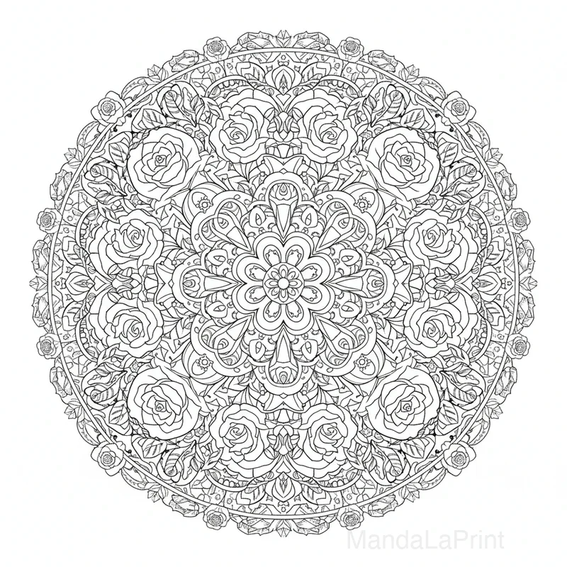 Jardín Floración Mandala #3