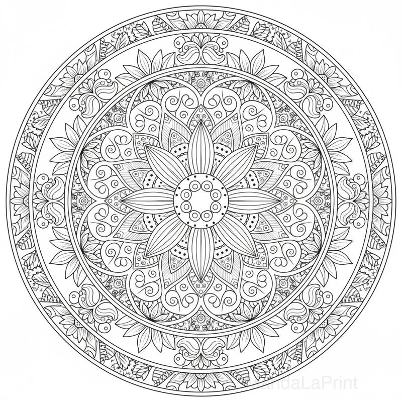 Tournesol Mandala #36