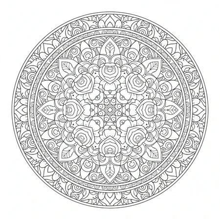 Mandala Fleur de Lotus #6