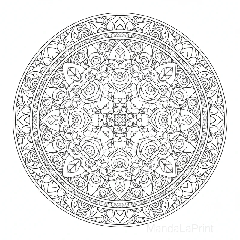 Jardin Floraison Mandala #6