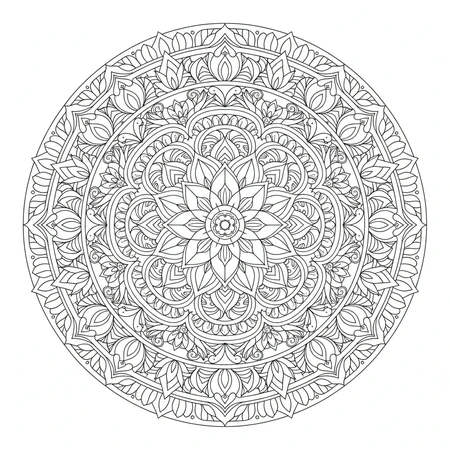 Mandala Fleur de Lotus #31