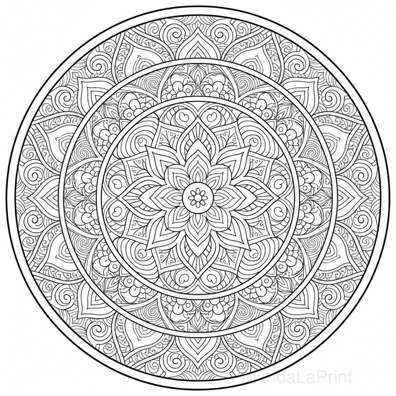 Mandala Fleur de Lotus #30