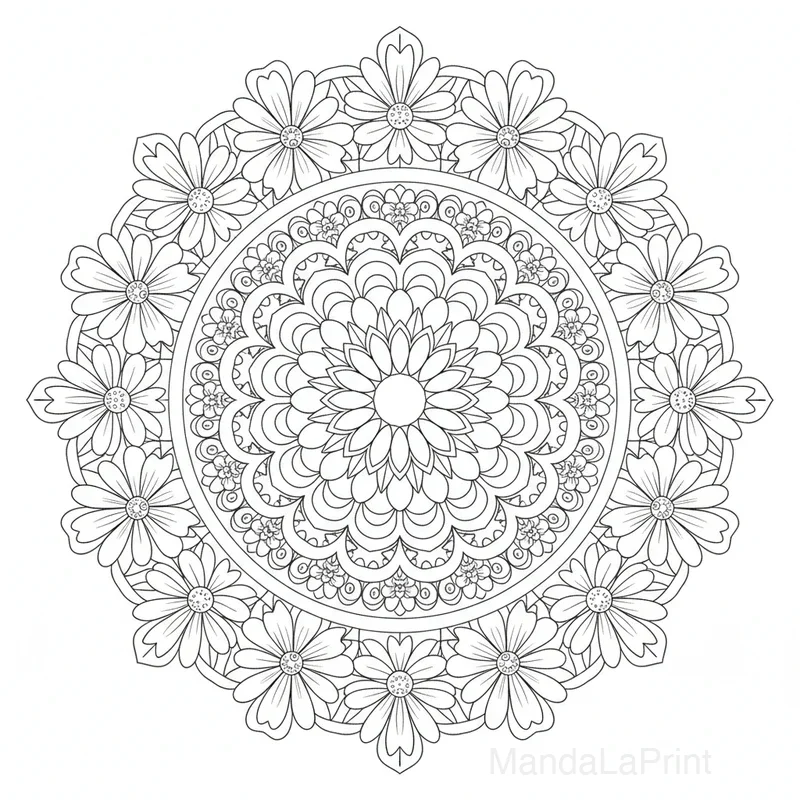 Fiore Mazzo Mandala #26