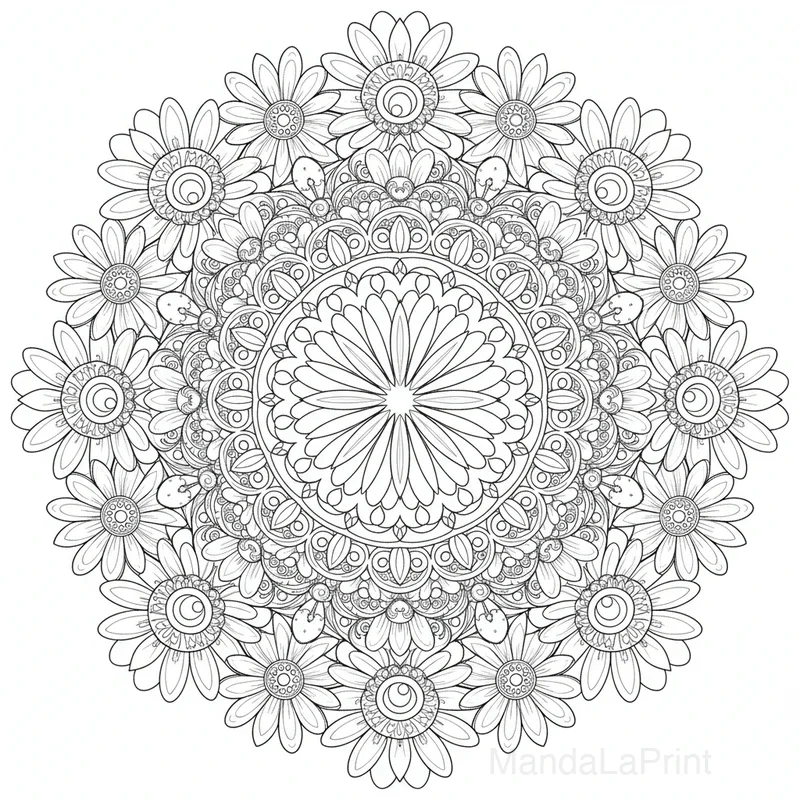 Rose Pétales Mandala #29