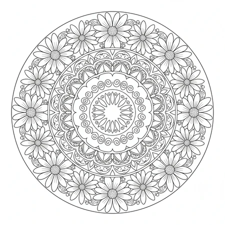 Mandala Fleur de Lotus #19