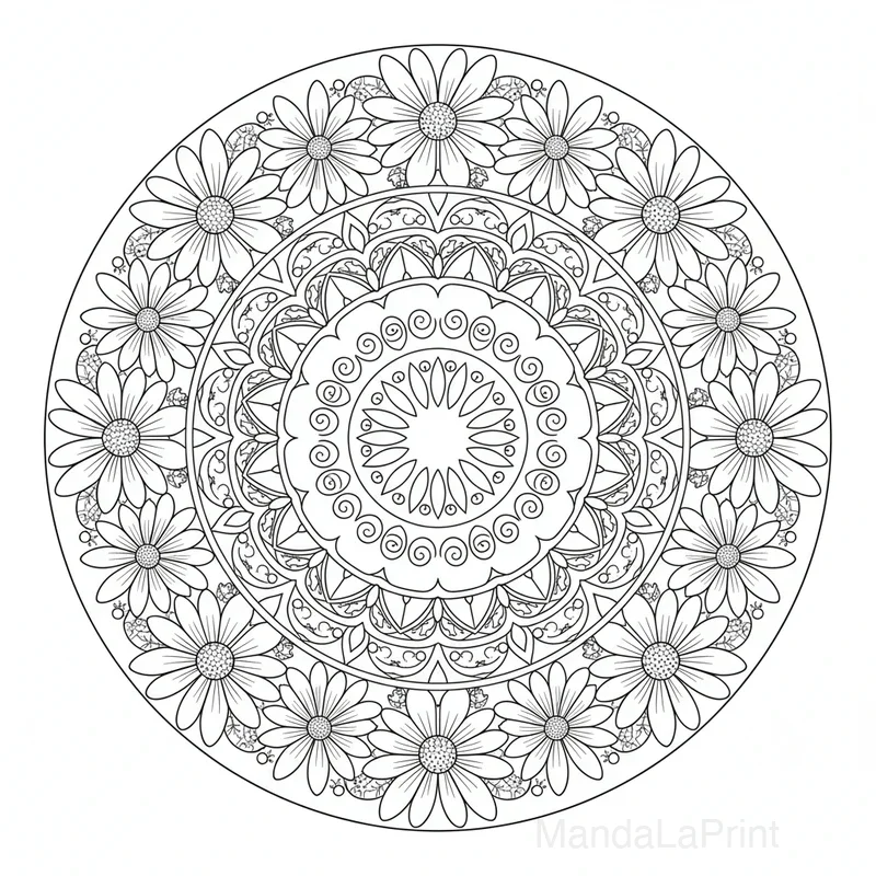 Fleur Bouquet Mandala #19