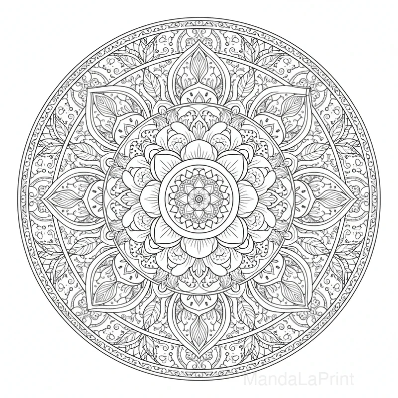Peony Flores Mandala #39