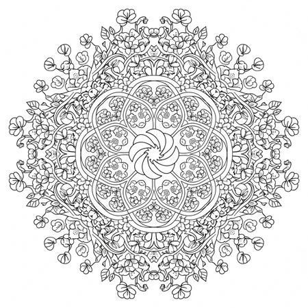 Mandala Fleurs de Cerisier #34