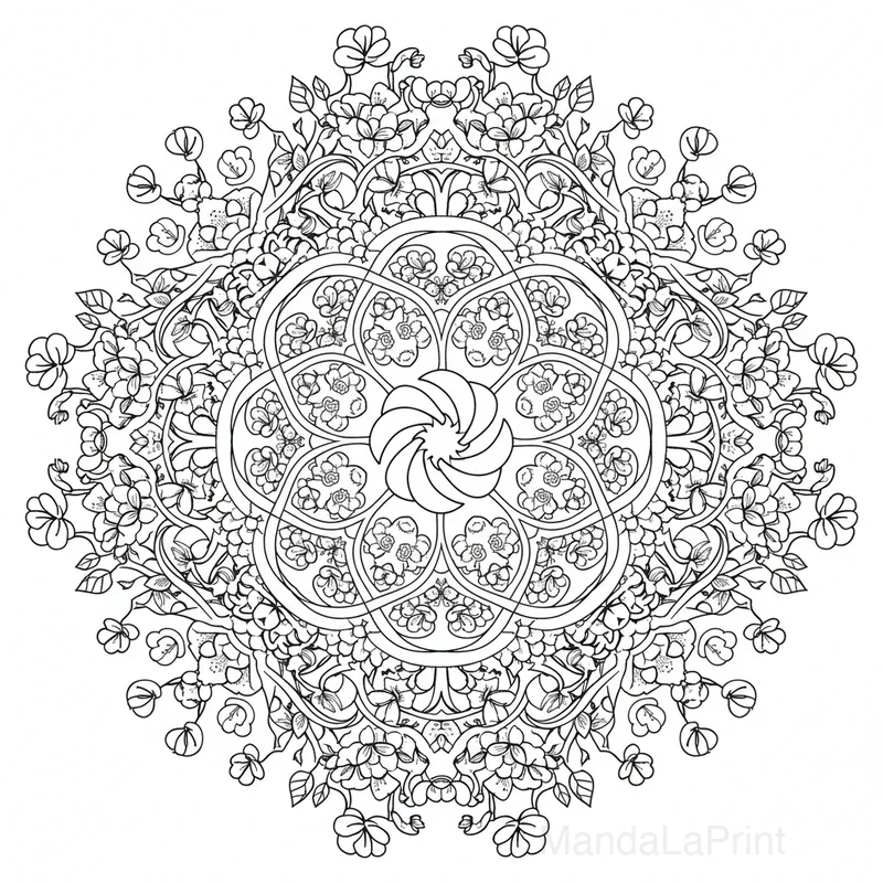 Cherry Blossom Mandala #34