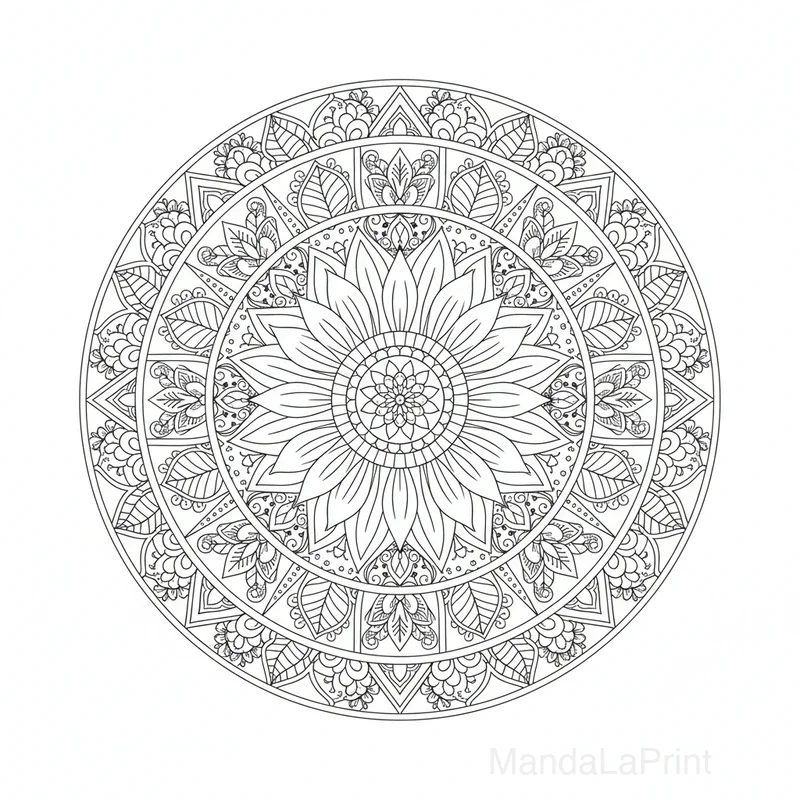 Girasole Mandala #41
