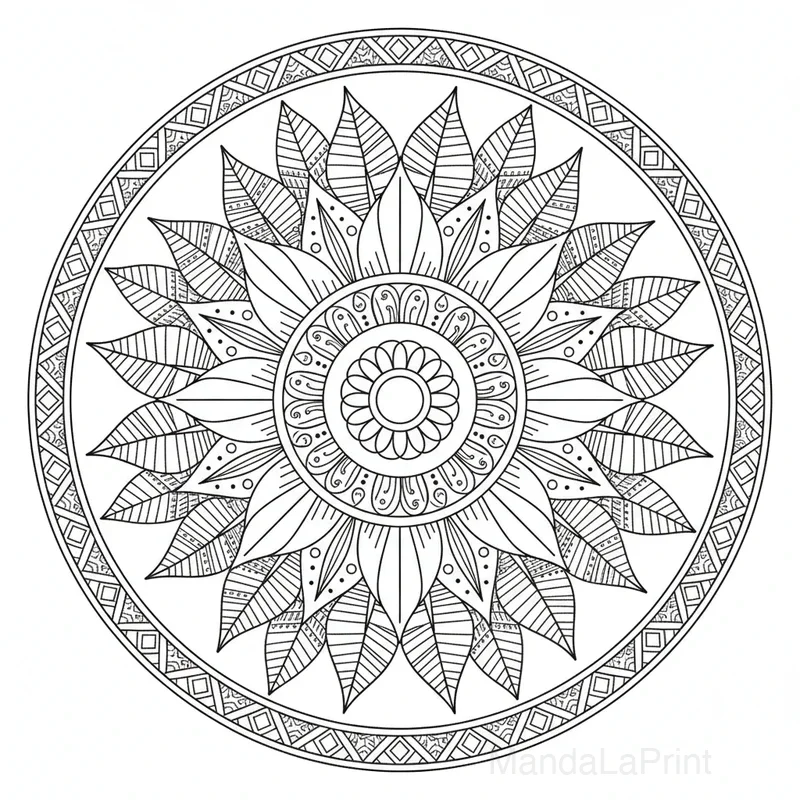 Lotus Fleur Mandala #12