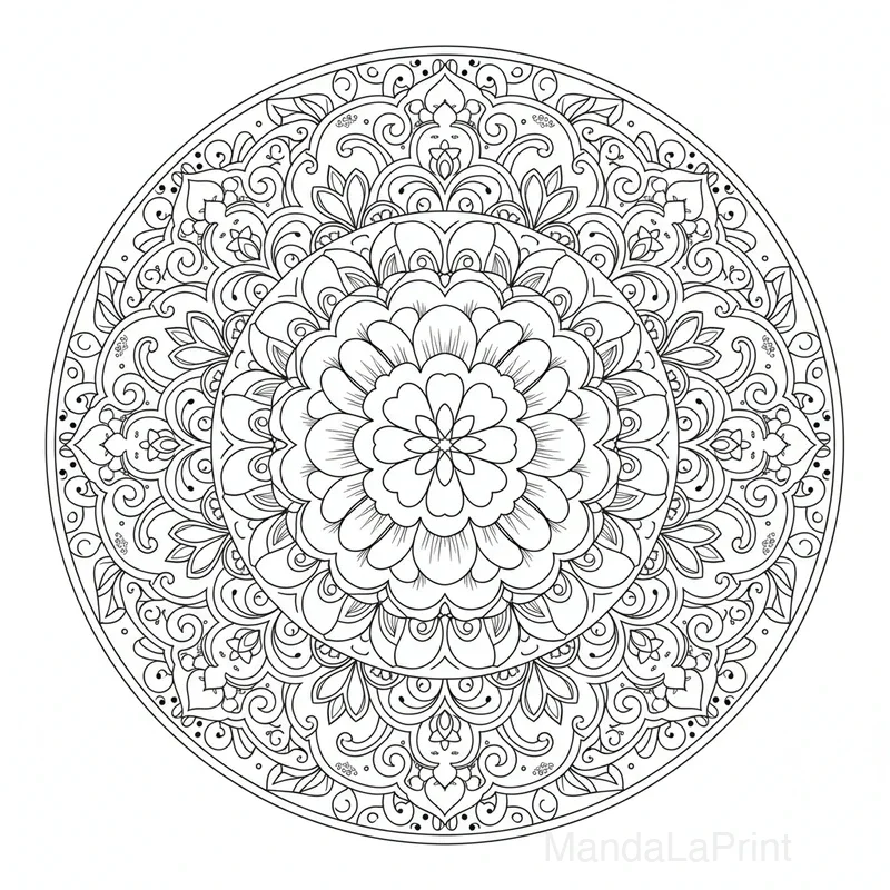 Fleur Bouquet Mandala #13