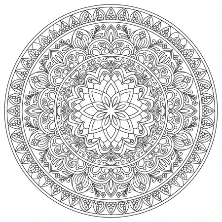 Mandala Fleur de Lotus #24