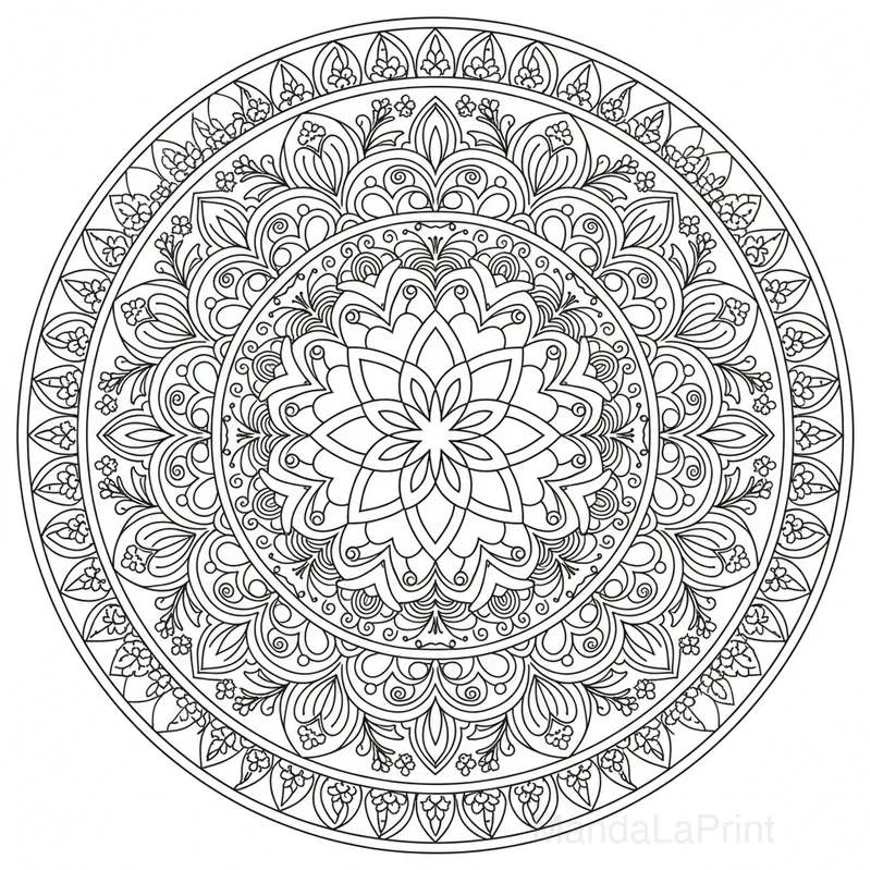 Mandala Fleur de Lotus #24