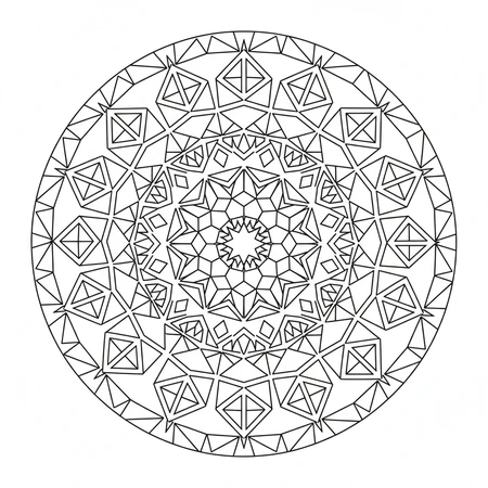 Mandala Polygones Tessellés #27