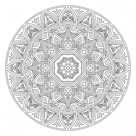 Mandala Hexagonal Complexe #22