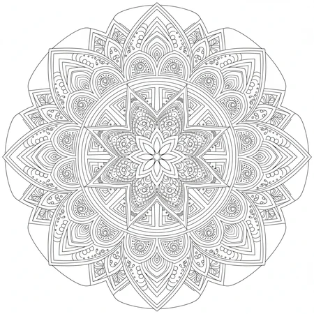 Mandala Spirale Fibonacci #23