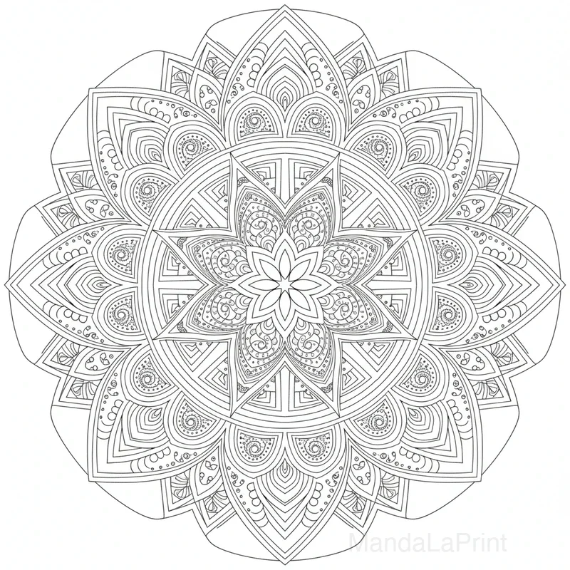 Mandala Spirale Fibonacci #23