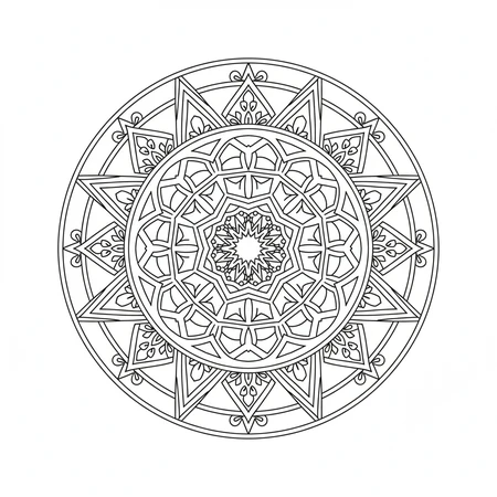 Mandala Géométrie Sacrée #9