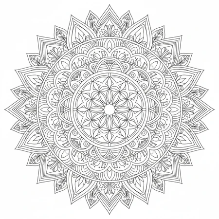 Mandala Géométrie Sacrée #7