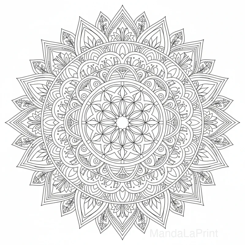 Geométrico Formas Mandala #7