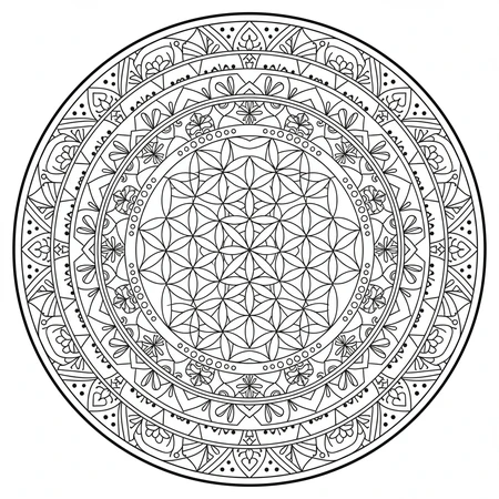 Mandala Géométrie Sacrée #26