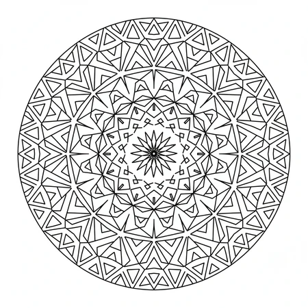 Mandala Polygones Tessellés #28