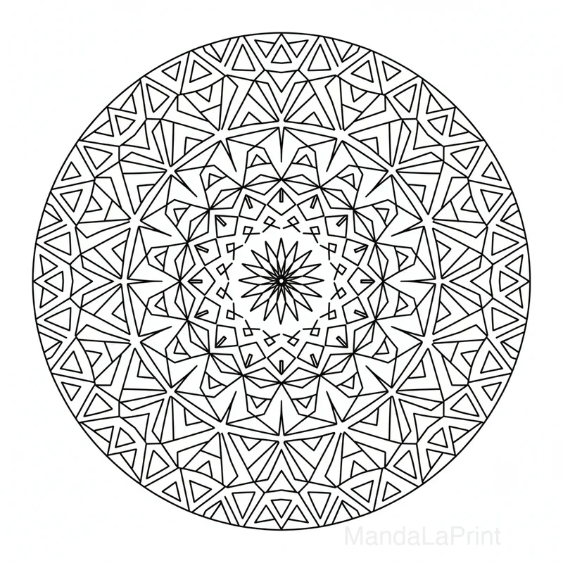 Tessellated Polygons Mandala #28