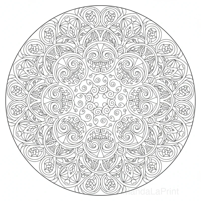 Hypnotique Spirale Mandala #8