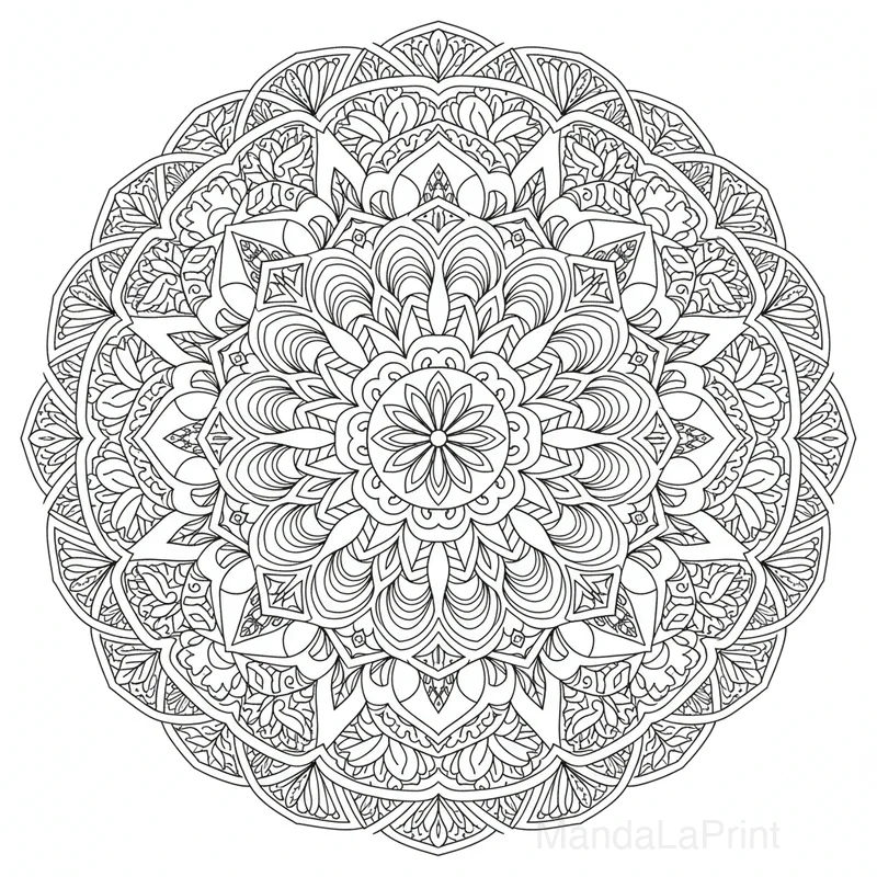 Hipnótico Espiral Mandala #5