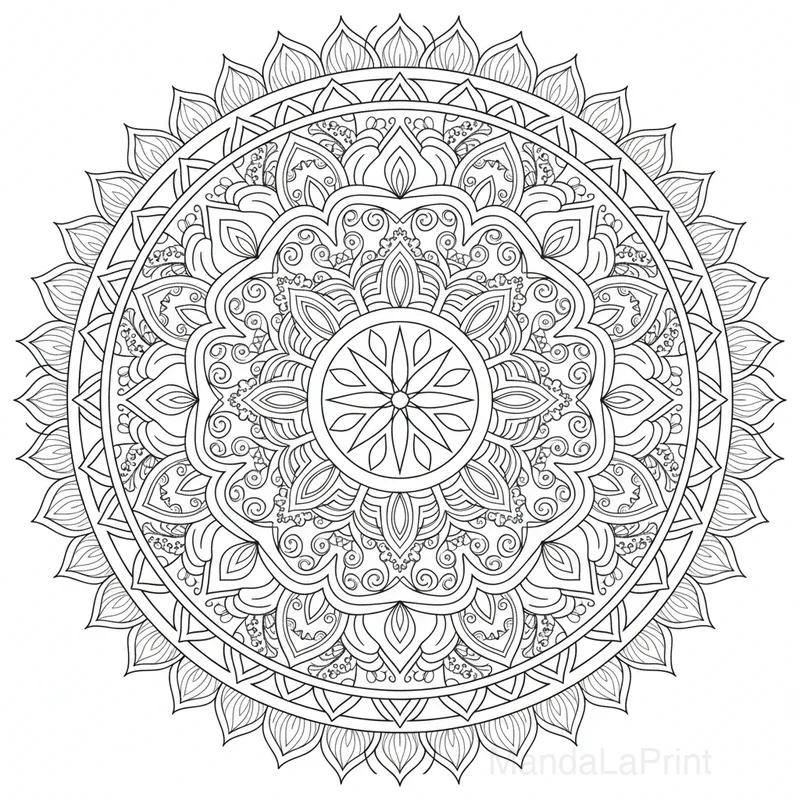 Mandala Hexagonal Complexe #18