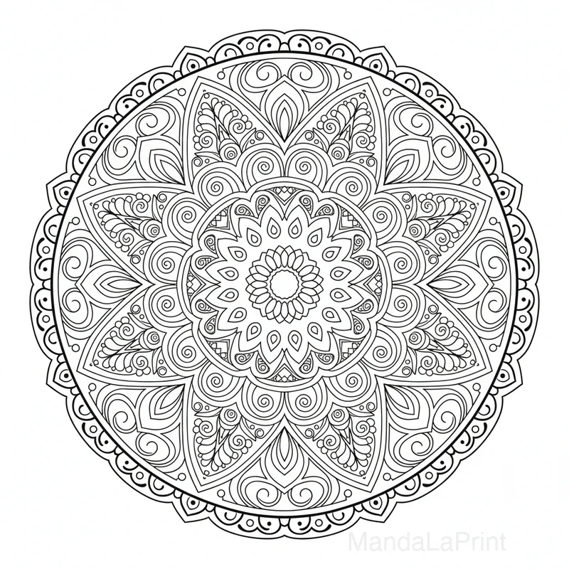 Mandala Géométrie Sacrée #6