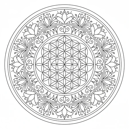 Mandala Géométrie Sacrée #19