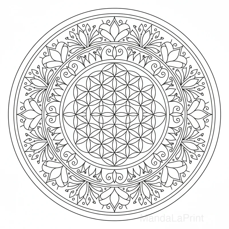 Sagrado Geometria Mandala #19