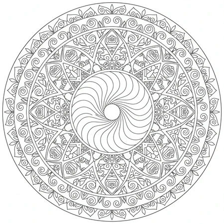 Géométrique Formes Mandala #4