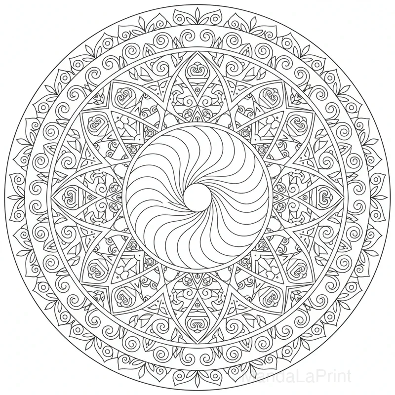 Geométrico Formas Mandala #4