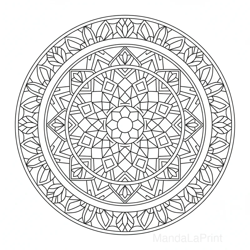 Mandala Formes Géométriques #14