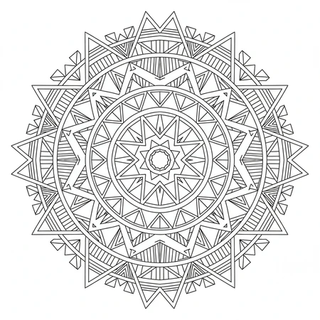 Mandala Formes Géométriques #11