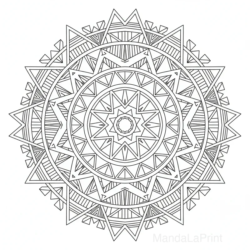 Mandala Formes Géométriques #11