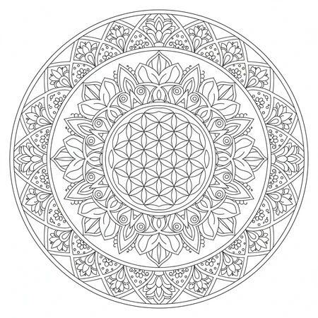 Complexe Symétrique Mandala #3