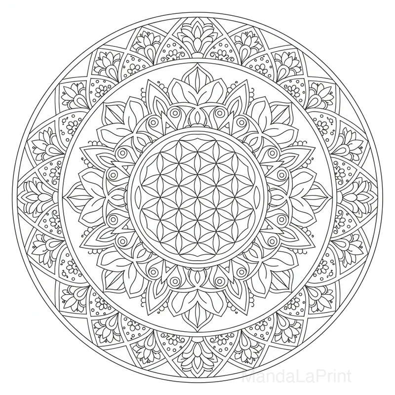 Complexe Symétrique Mandala #3