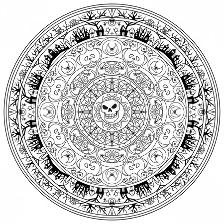 Mandala Halloween #17