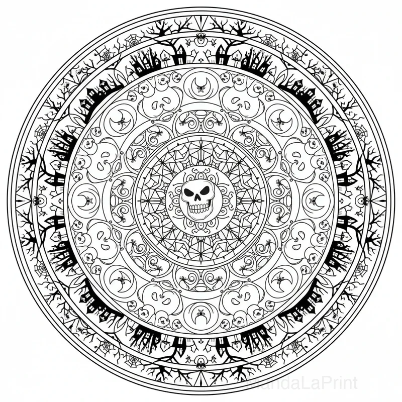 Halloween Mandala #17