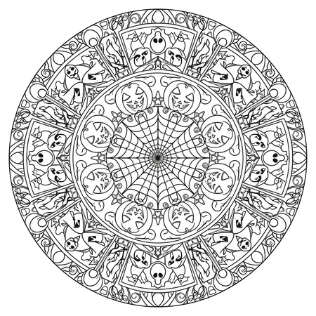 Mandala Halloween #19