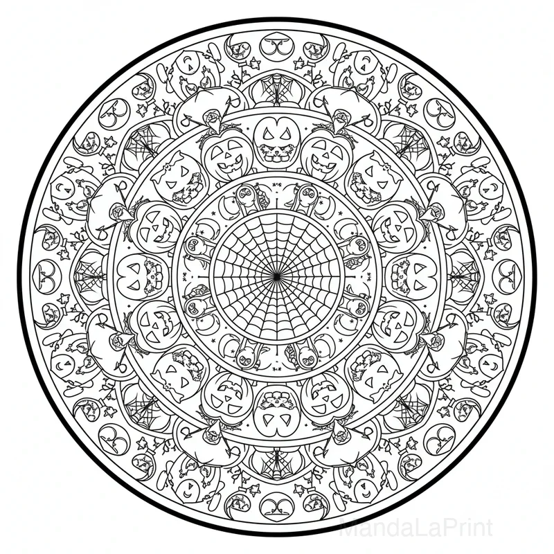 Halloween Mandala #16