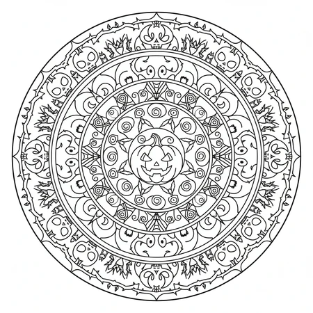 Mandala Halloween #12