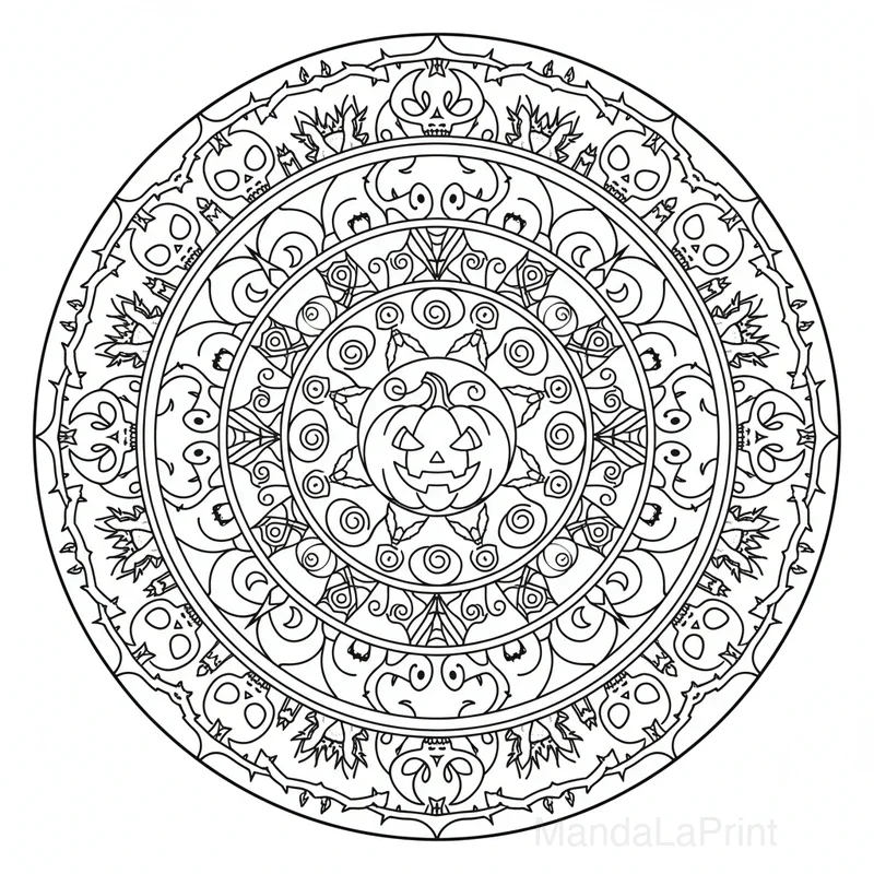 Halloween Mandala #12