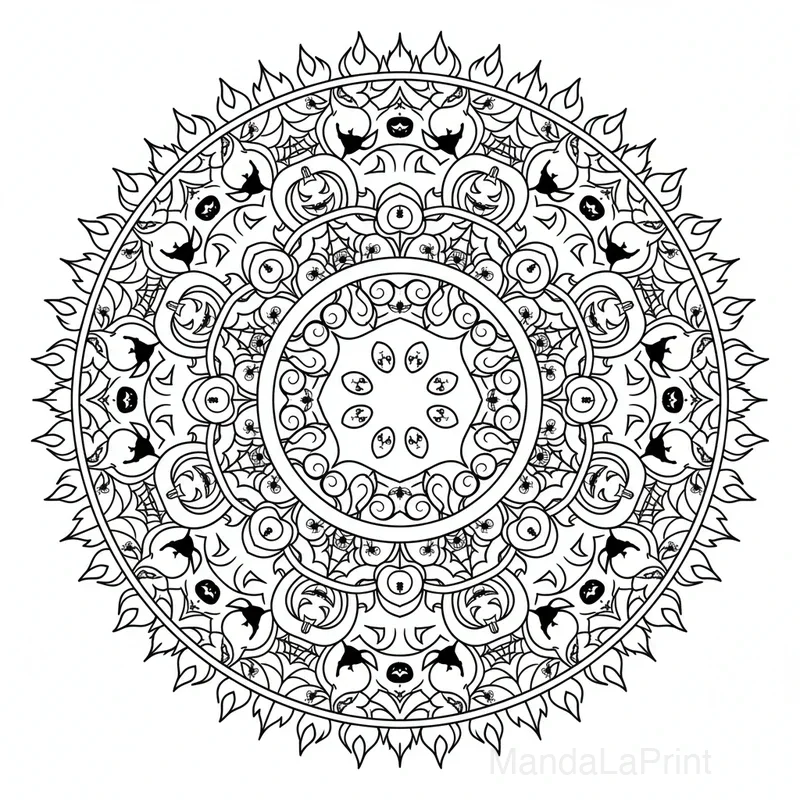 Halloween Mandala #7